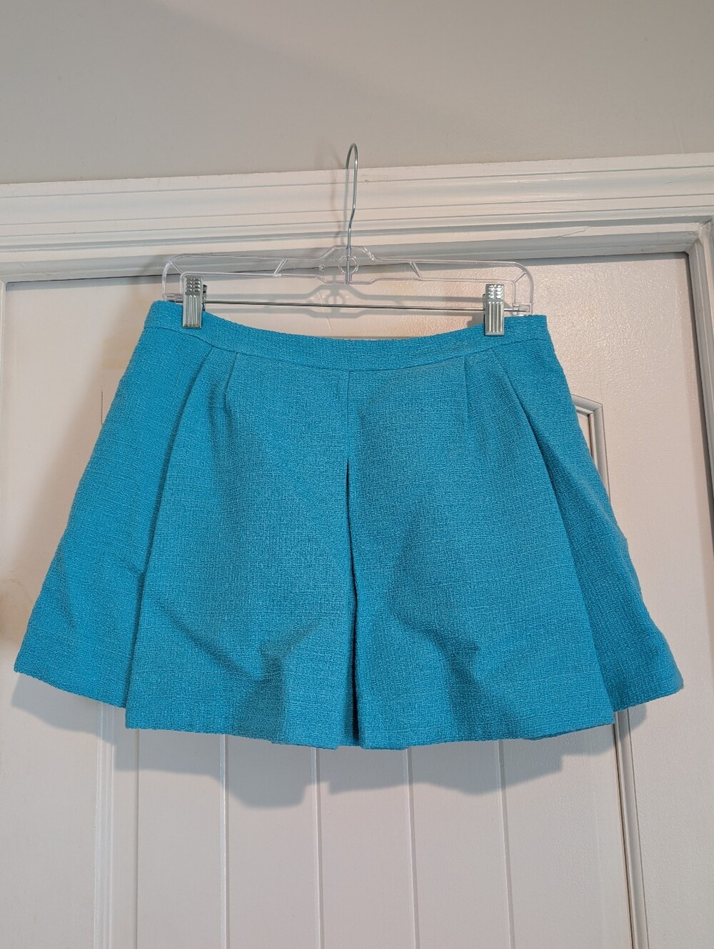 Zara Turquoise Pleated Skort Sz M